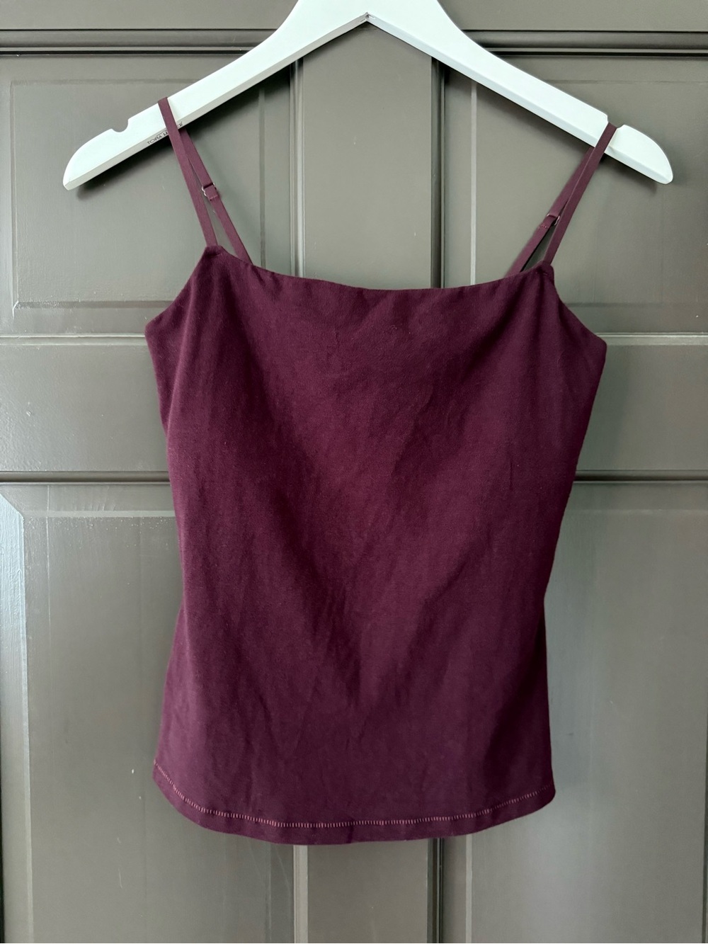 SKIMS Cotton Jersey Cami Tank Top M Medium Currant Purple